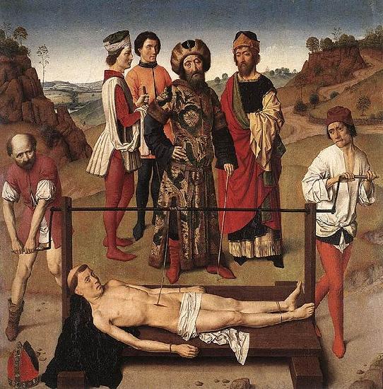 Dieric Bouts Martyrdom of St Erasmus oil painting picture